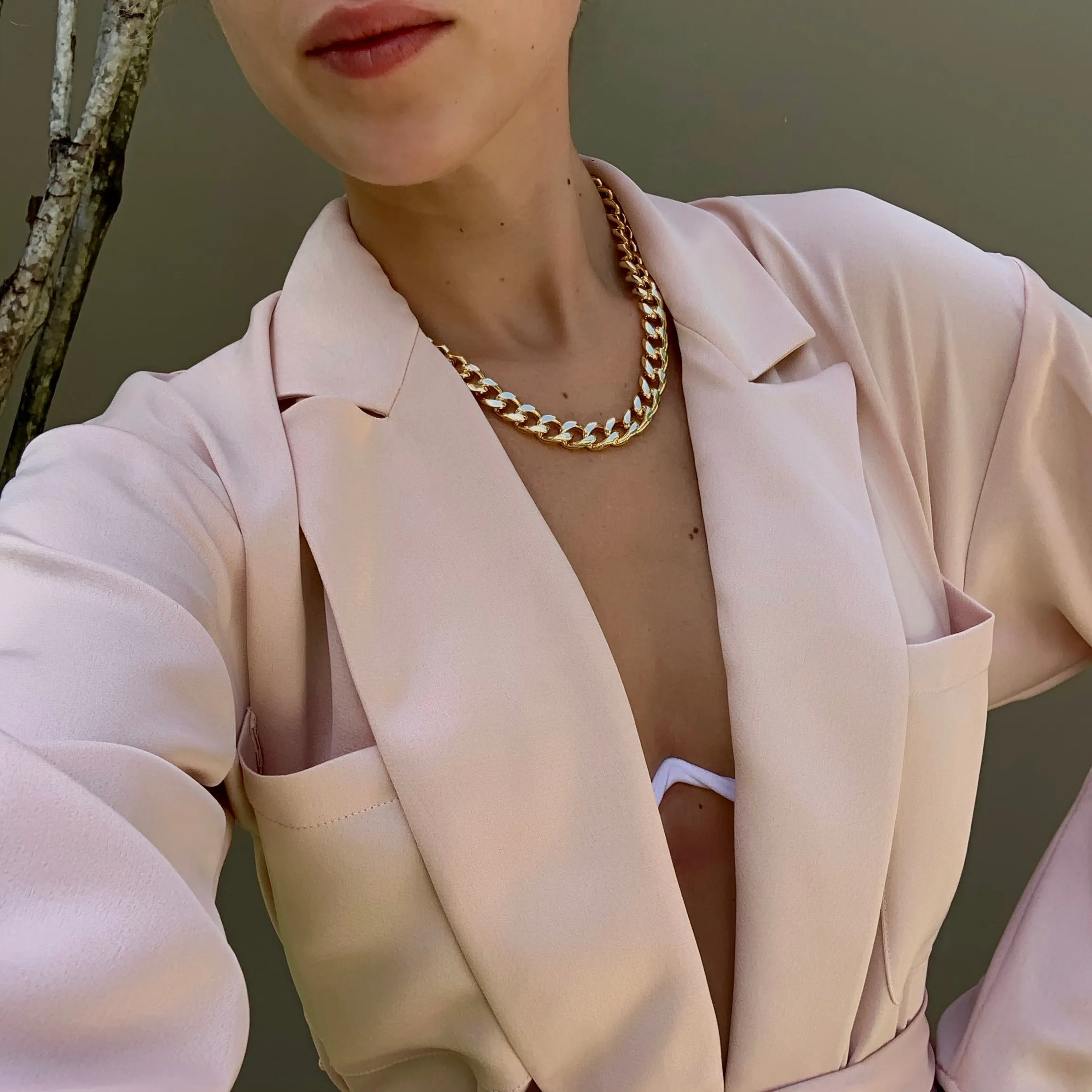Riley Satin Wrap Blouse