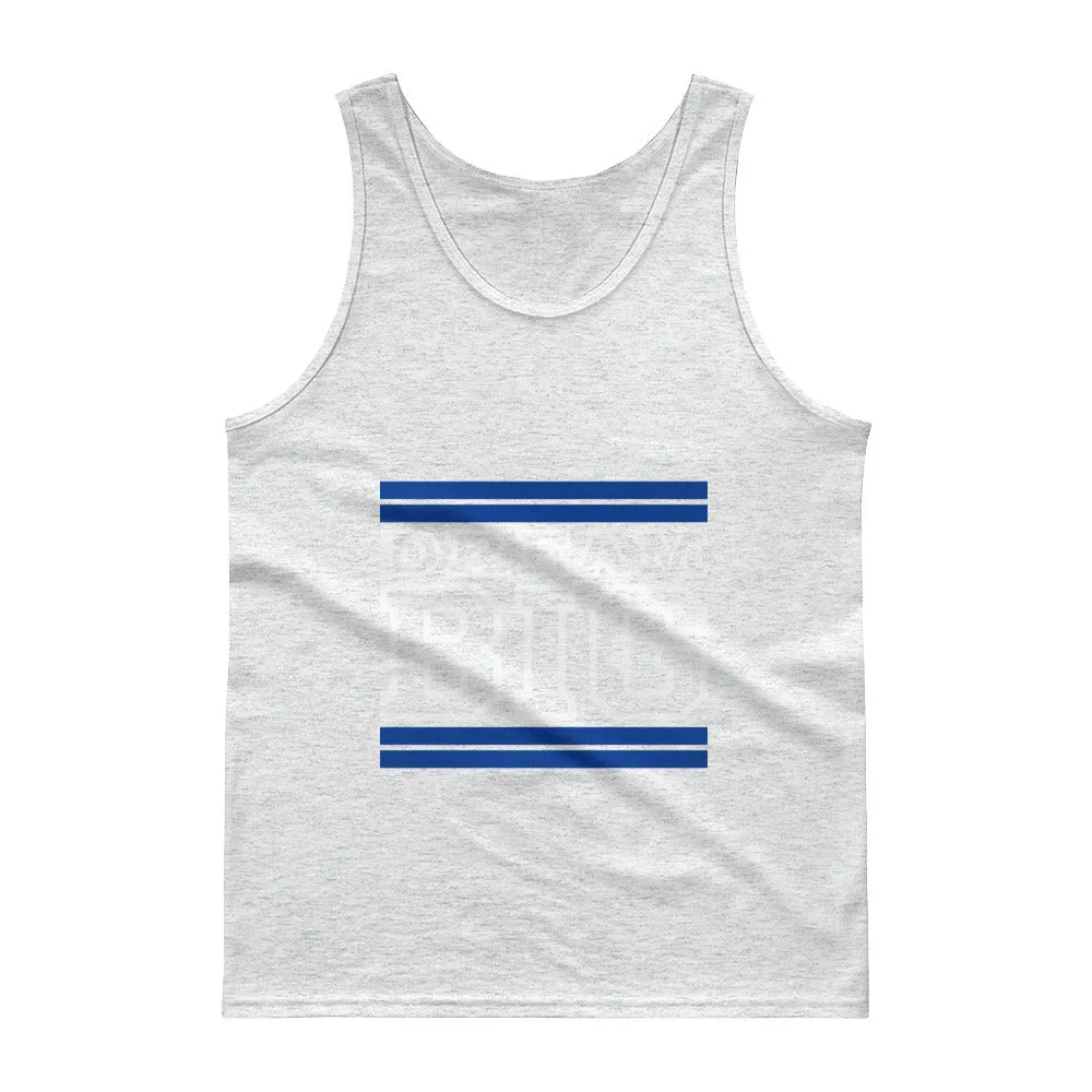 Royal Blue and White Dream Big Tank tops