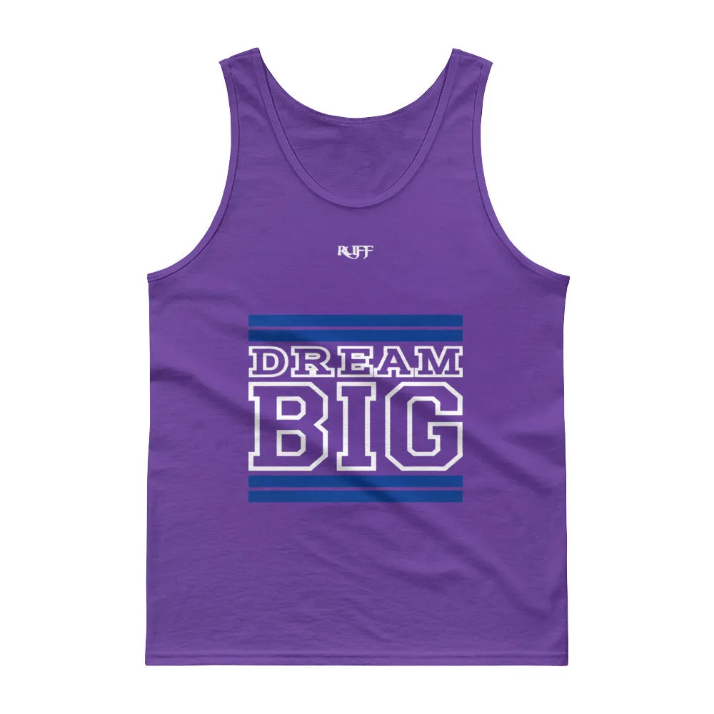 Royal Blue and White Dream Big Tank tops