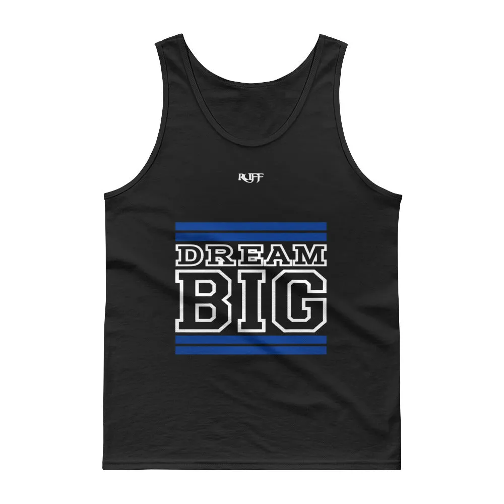 Royal Blue and White Dream Big Tank tops