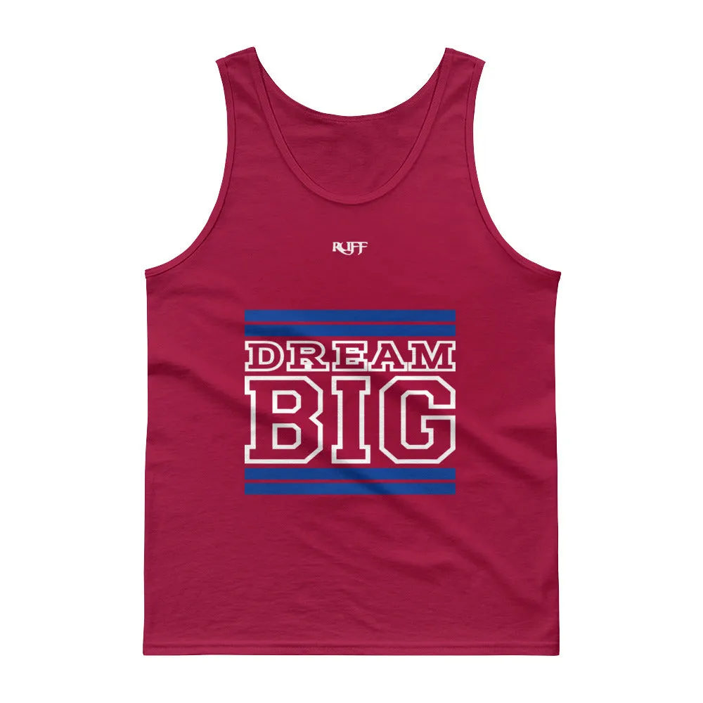 Royal Blue and White Dream Big Tank tops