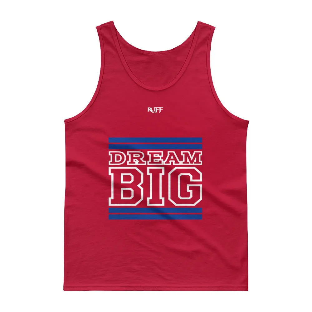 Royal Blue and White Dream Big Tank tops