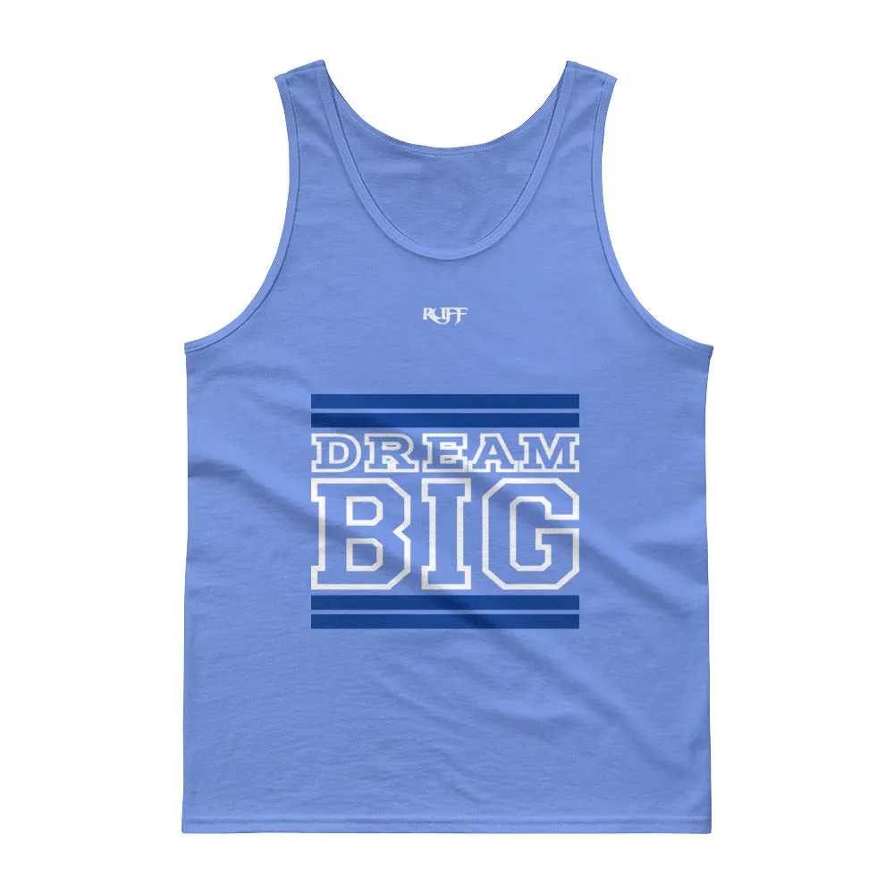 Royal Blue and White Dream Big Tank tops