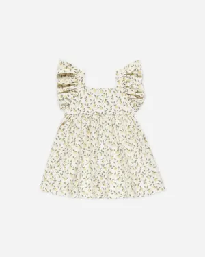 Rylee & Cru Mariposa Dress Lemon