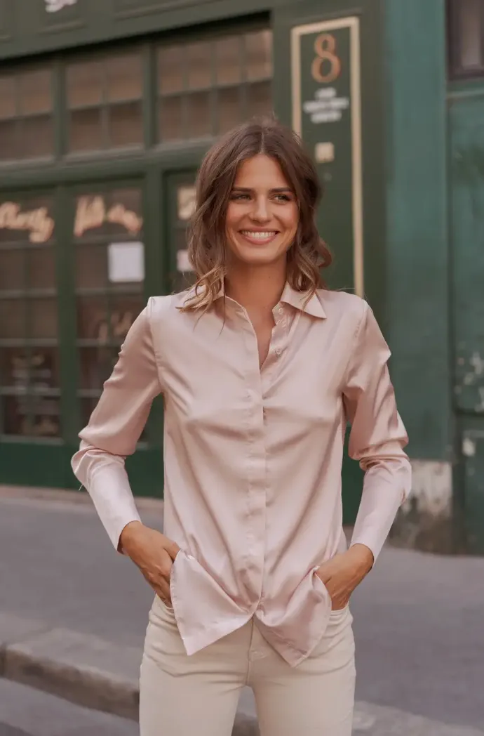 Satin Top - Pink