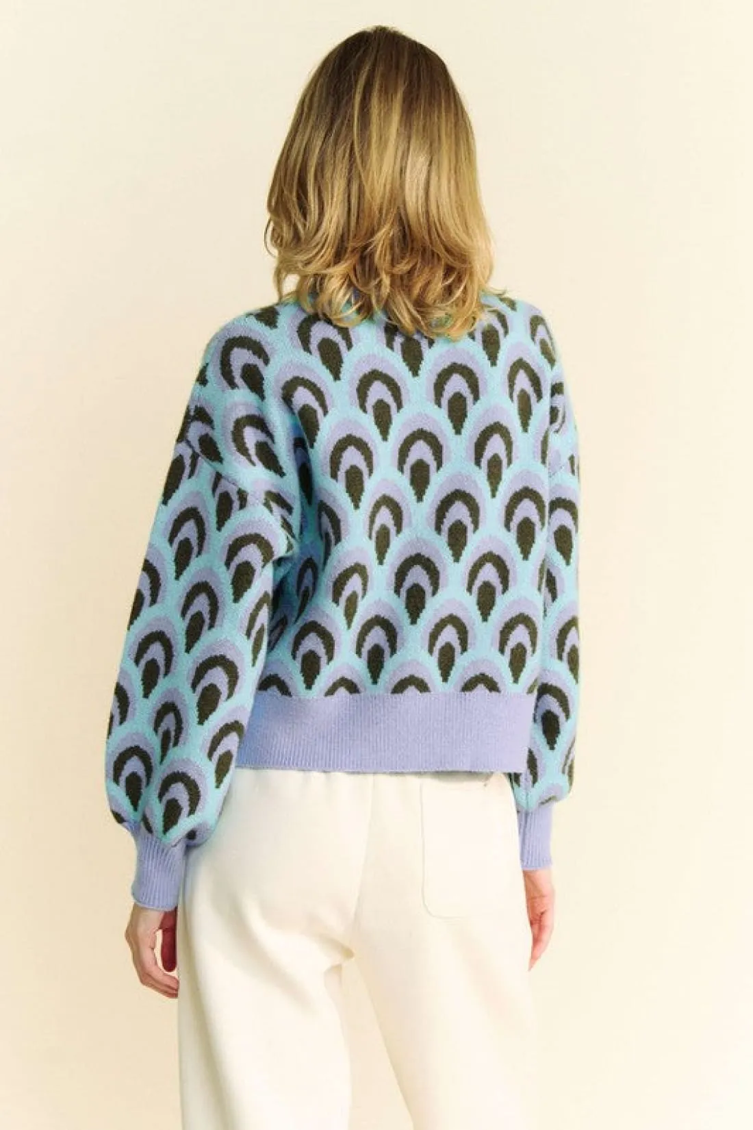 Scale Jacquard Print Sweater