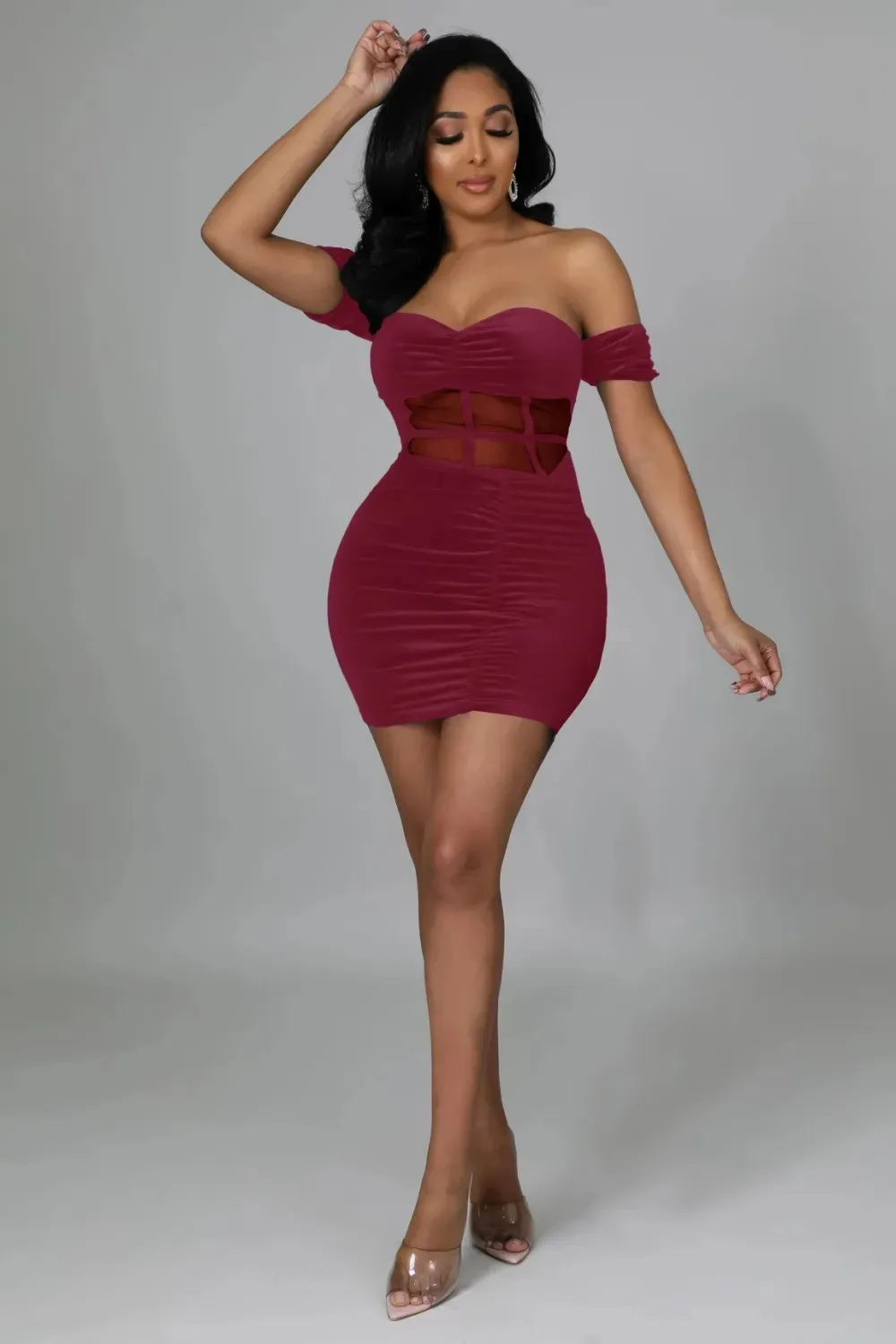 Sexy One-Shoulder Evening Dress