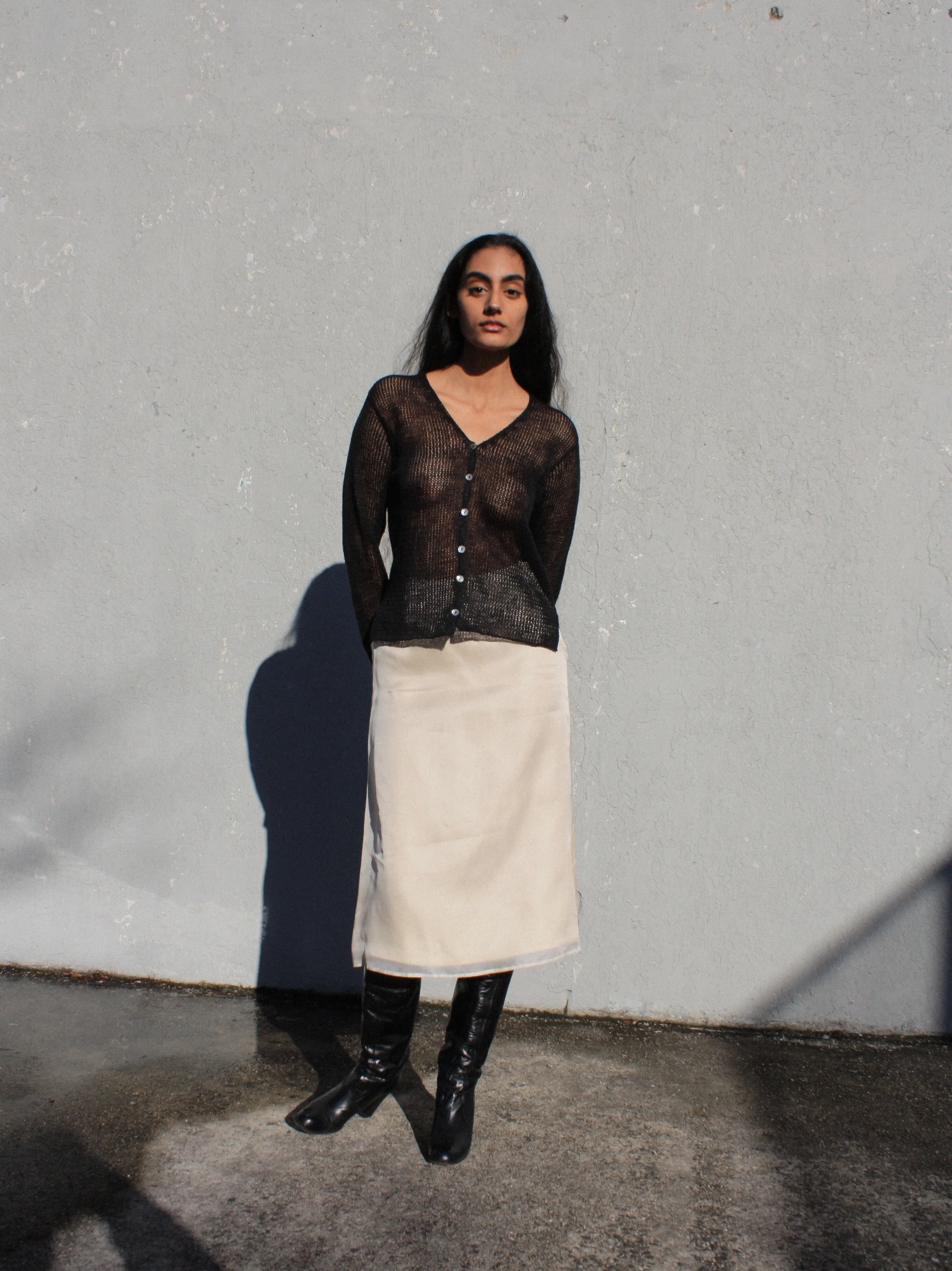 Sheer Knit Cardigan