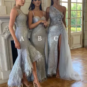silver sparkly evening dresses long mismatched floral elegant cheap evening gown vestido de fiesta