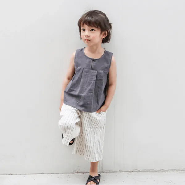 Sleeveless Cotton Top
