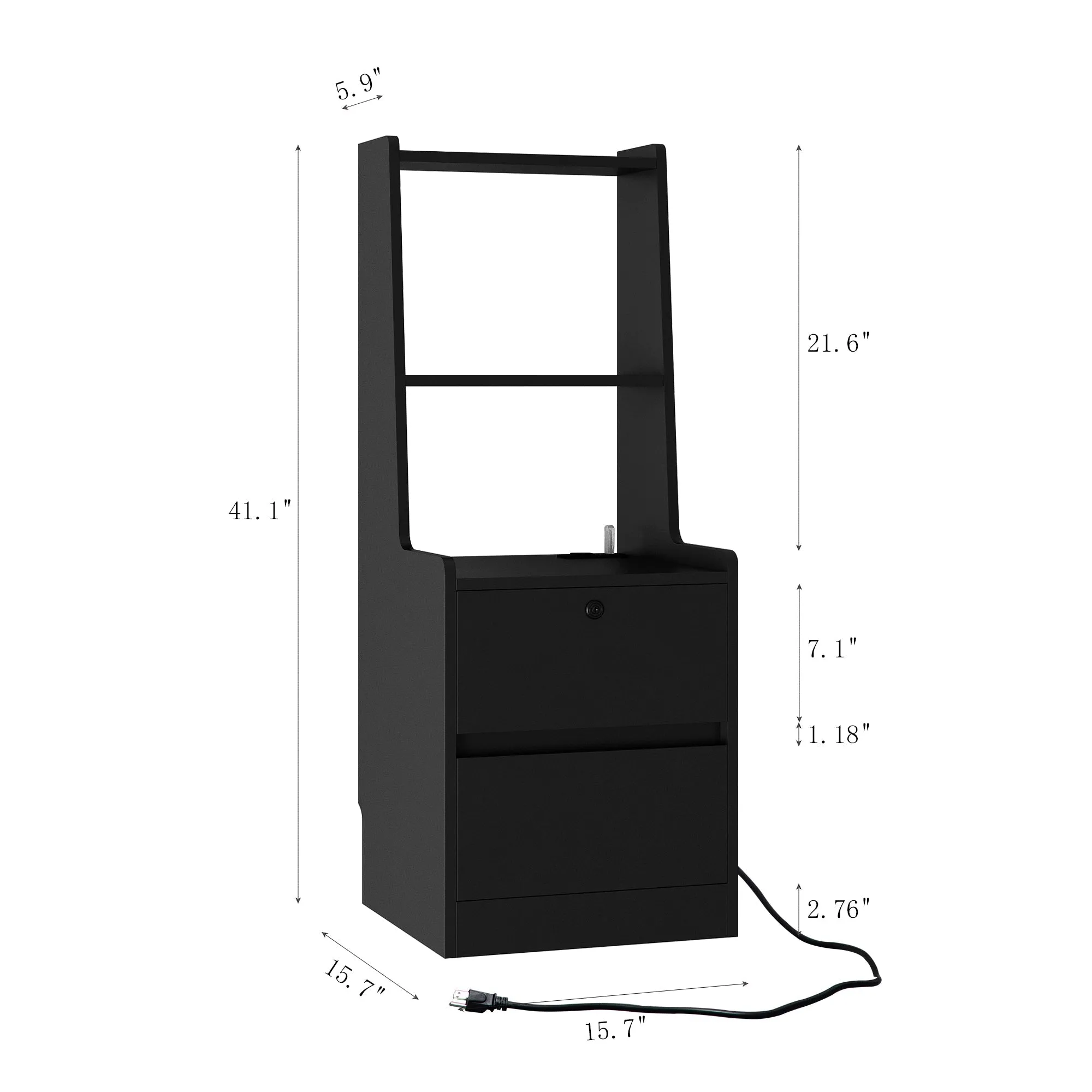 Smart Nightstand with Night Light