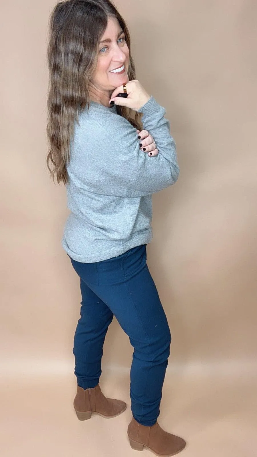 Softest Pullover Sweater in Grey