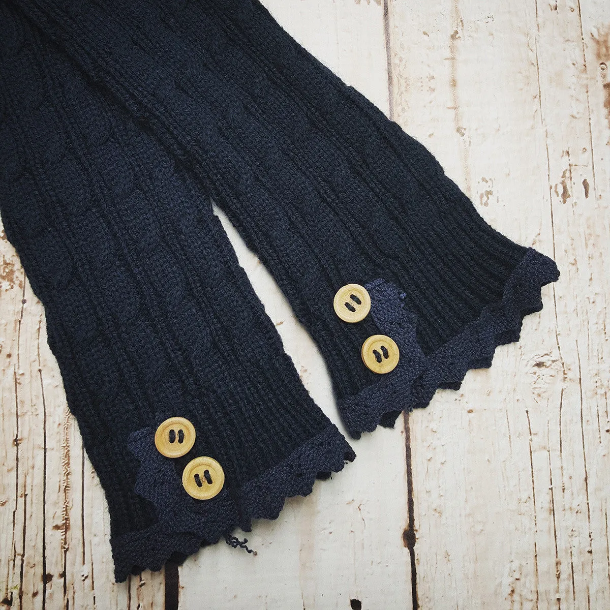 Solid Lace Trim Arm Wamer-6 Colors!