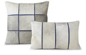 Stenciled Cowhide Oblong Pillow 12" x 20" - Auskin