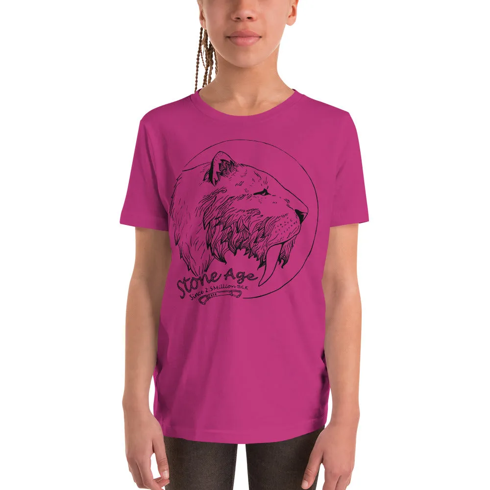Stone Age Youth Sabertooth T-Shirt - Print on Demand