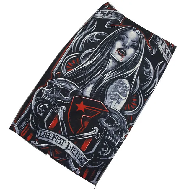 Summer Black Gothic Rock Punk Print Pencil Skirt Clothing Vintage Baphomet Goat Of Mendes Ladies High Waist Midi Bodycon Skirts