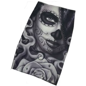 Summer Black Gothic Rock Punk Print Pencil Skirt Clothing Vintage Baphomet Goat Of Mendes Ladies High Waist Midi Bodycon Skirts