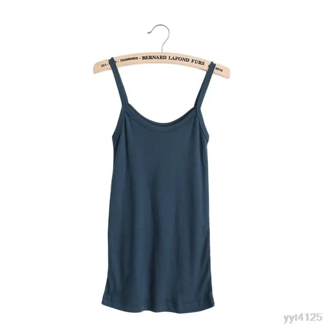 Summer Stretchable Backless Slim Sling Tank Tops