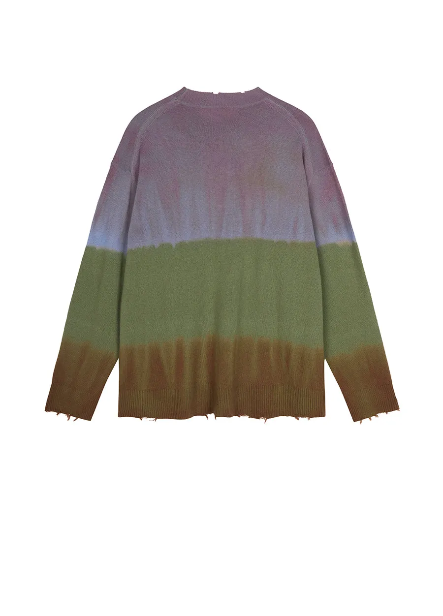 Sweater / JNBY Oversize Color Block Pullover Sweater