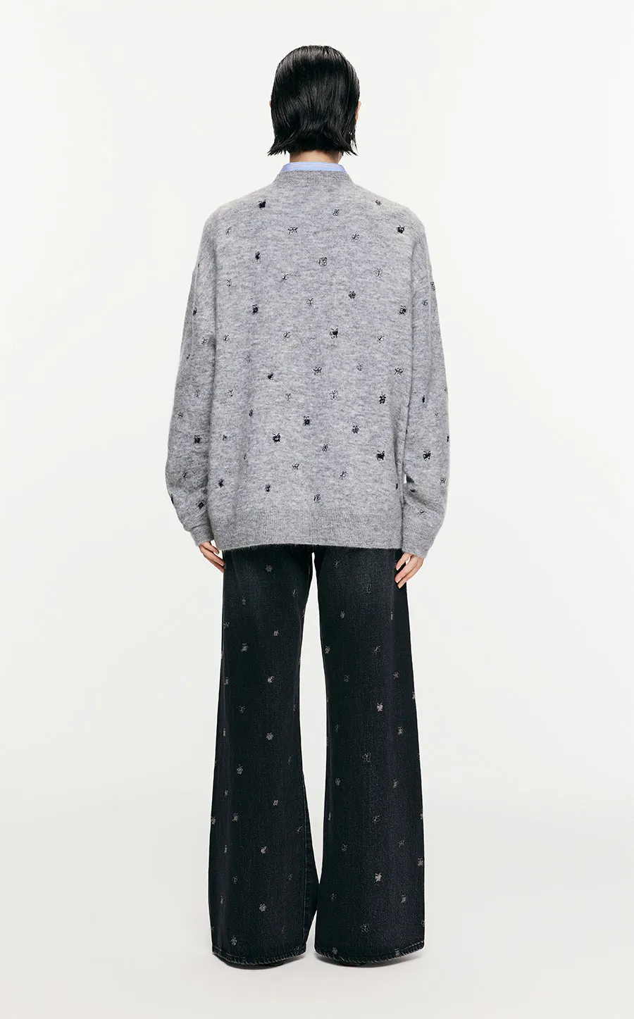 Sweater/JNBY Oversize Long-sleeved Pullover Sweater