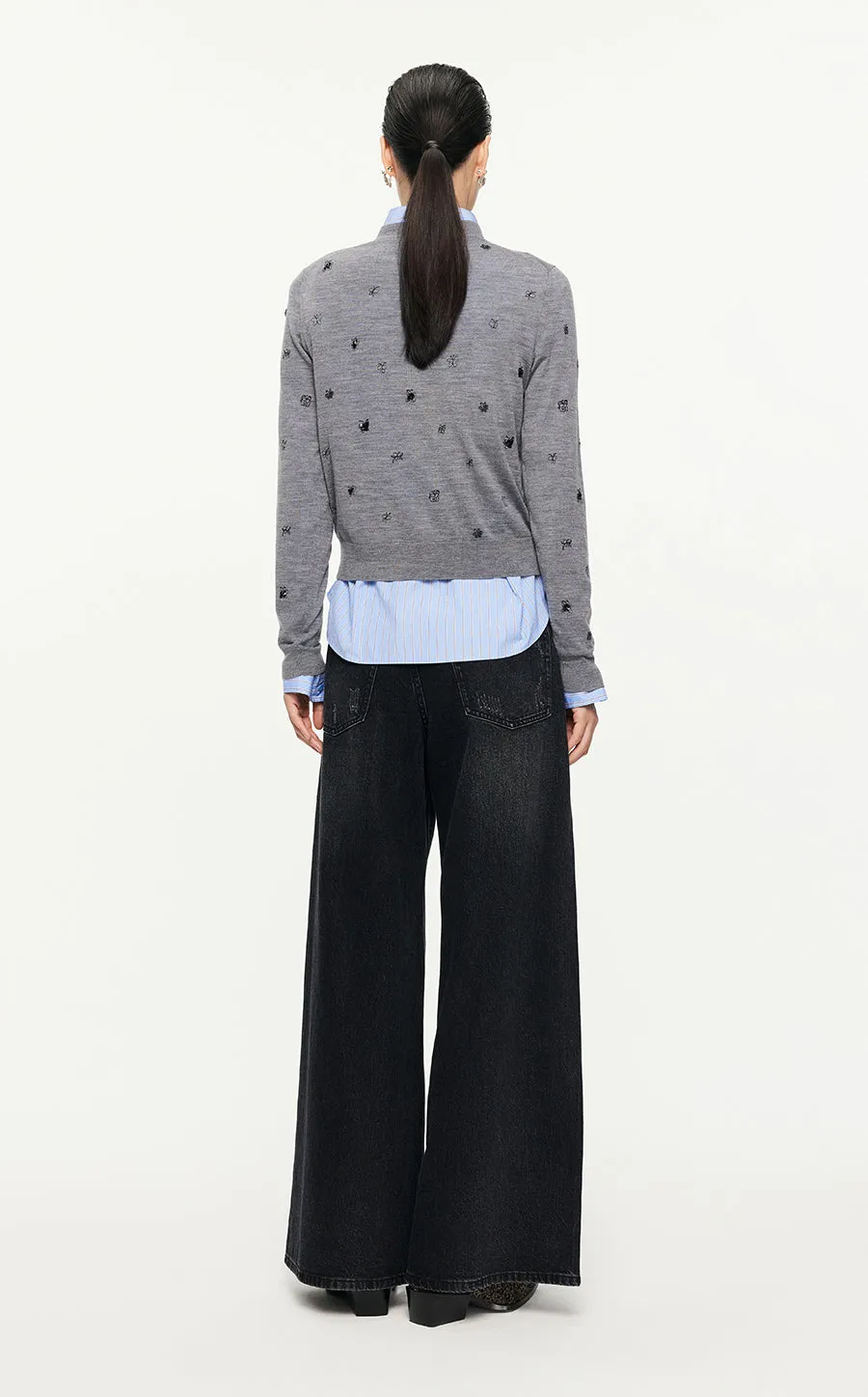 Sweater/JNBY Short Cardigan Knitted Sweater