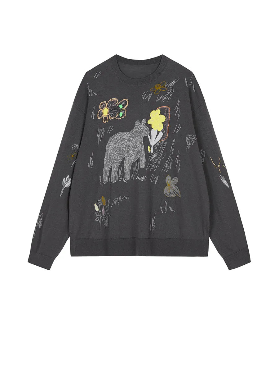 Sweater/JNBY Thin Long-sleeved Pullover Sweater