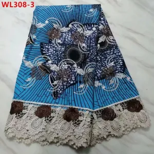 Swiss Cotton Embroidered Net Lace 5 Yards