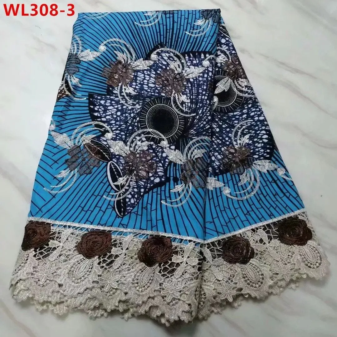 Swiss Cotton Embroidered Net Lace 5 Yards