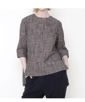 Szeki Square Hem Top Stripe