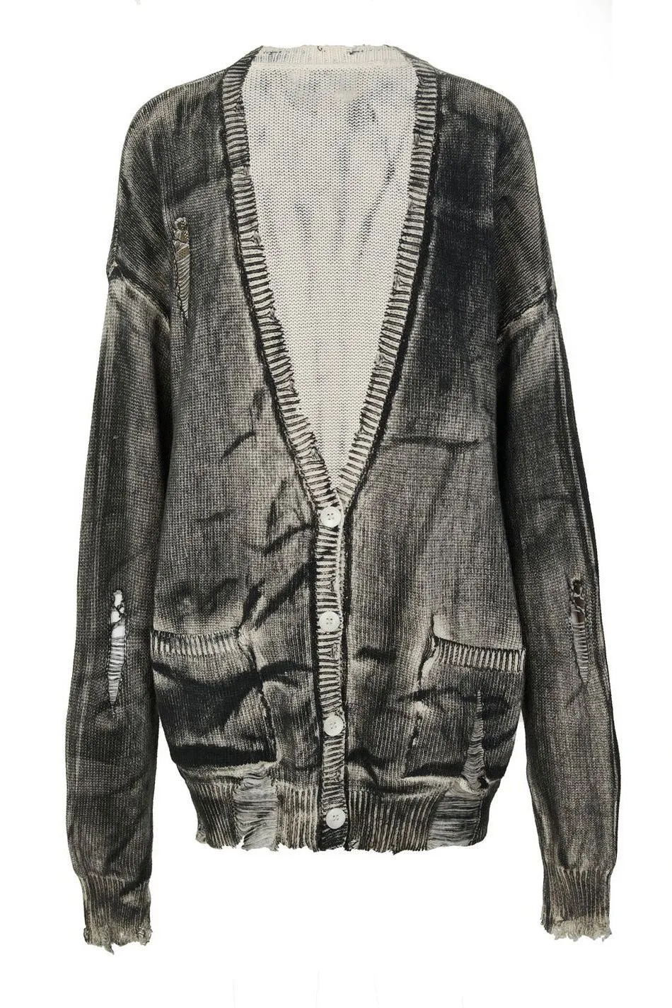 Tie-dyed Distressed Woolen sweater
