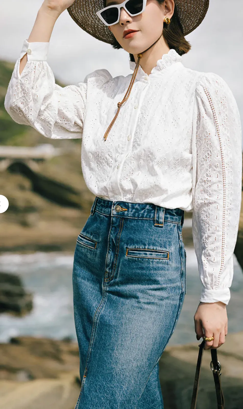 Tilly Cotton Blouse - Ivory