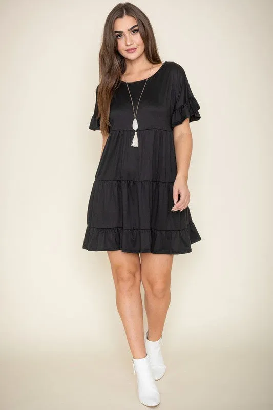 Triple Tiered Midi Dress