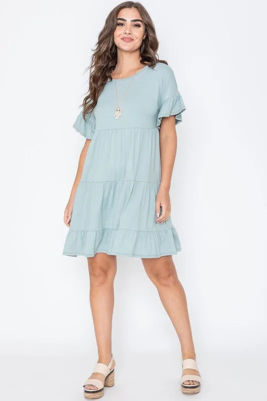 Triple Tiered Midi Dress