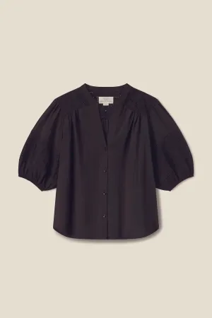Trovata Loren Blouse in Black Handkerchief Eyelet