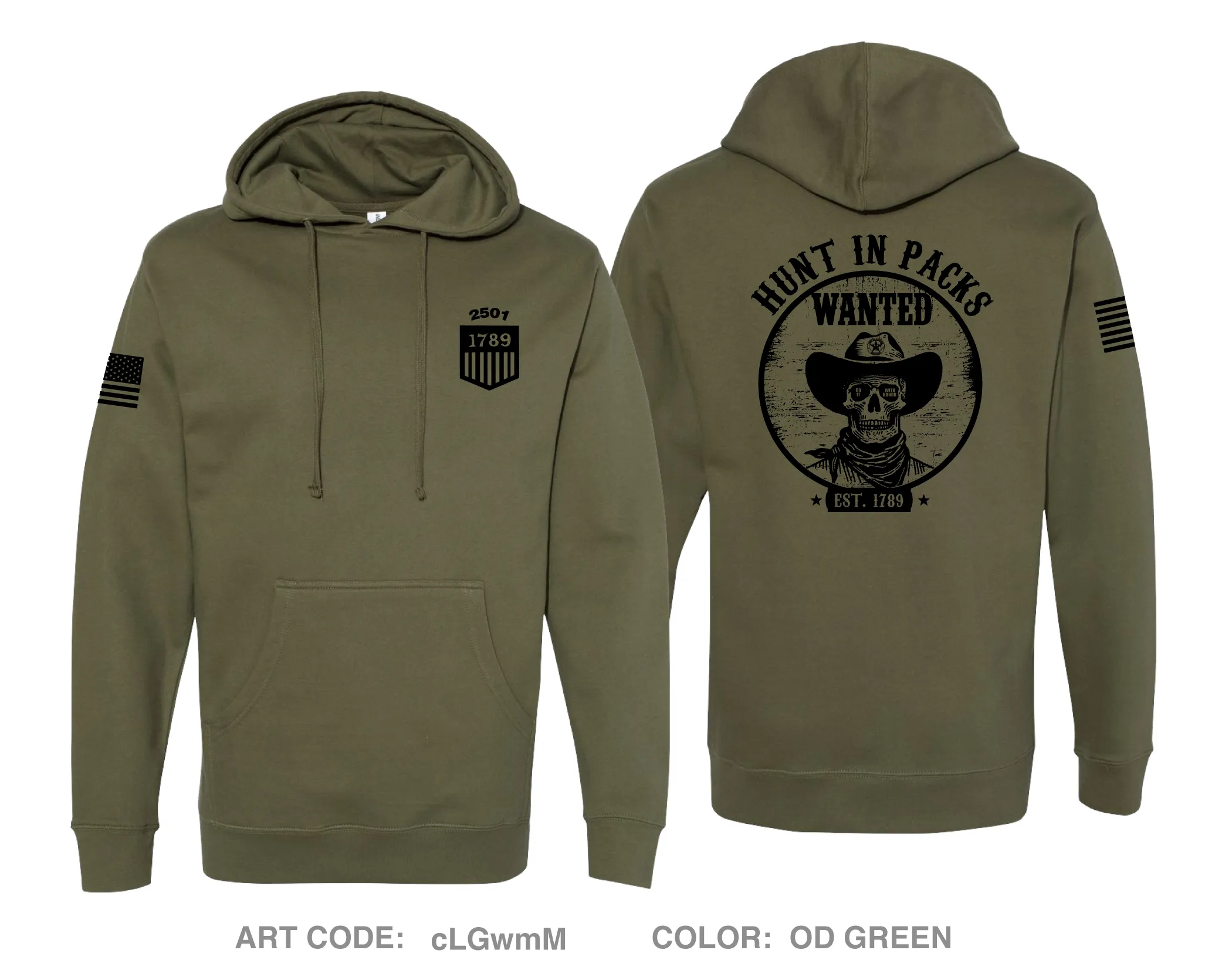 United States Marshals Comfort Unisex Hooded Sweatshirt - cLGwmM