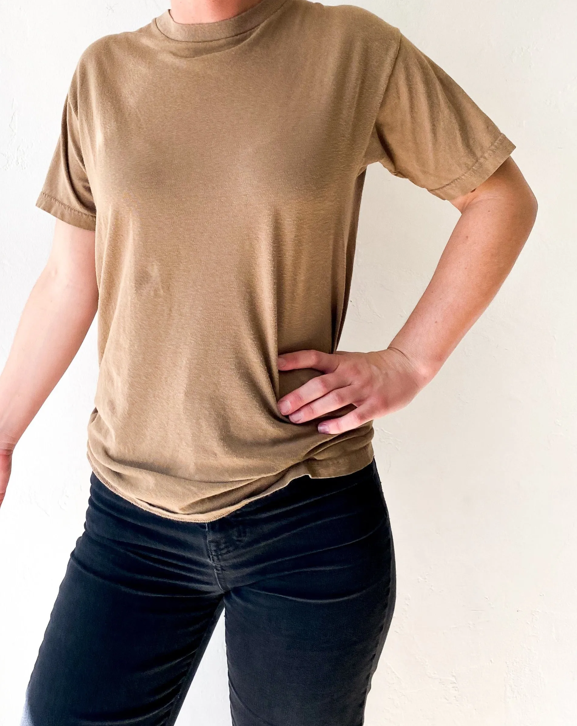 Vintage Camel Cotton Tee